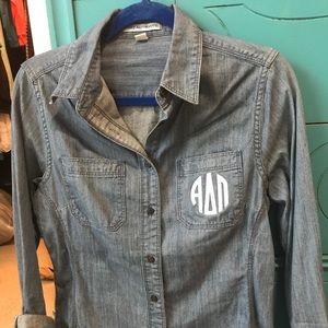 ADPi (Alpha Delta Pi) Chambray Shirt
